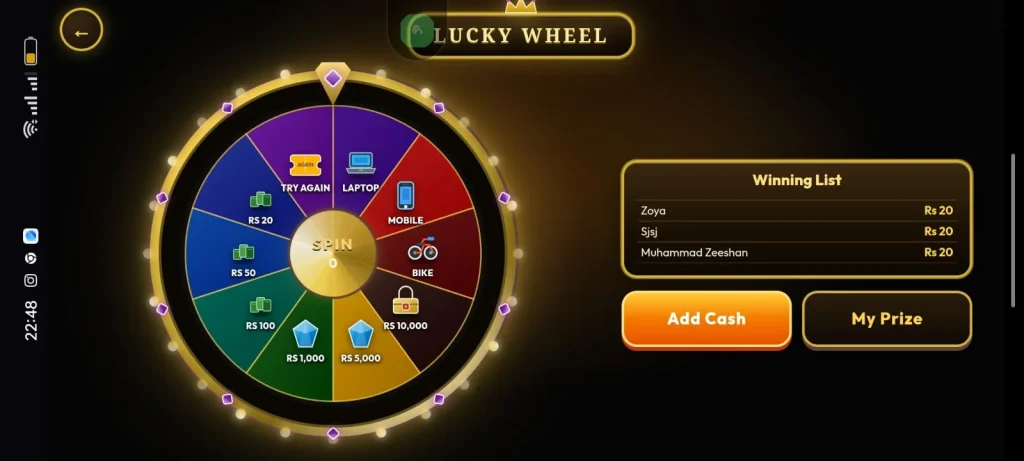 Zee9 Game Wheel