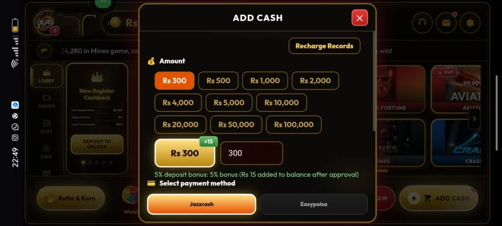 Zee9 Game Withdraw